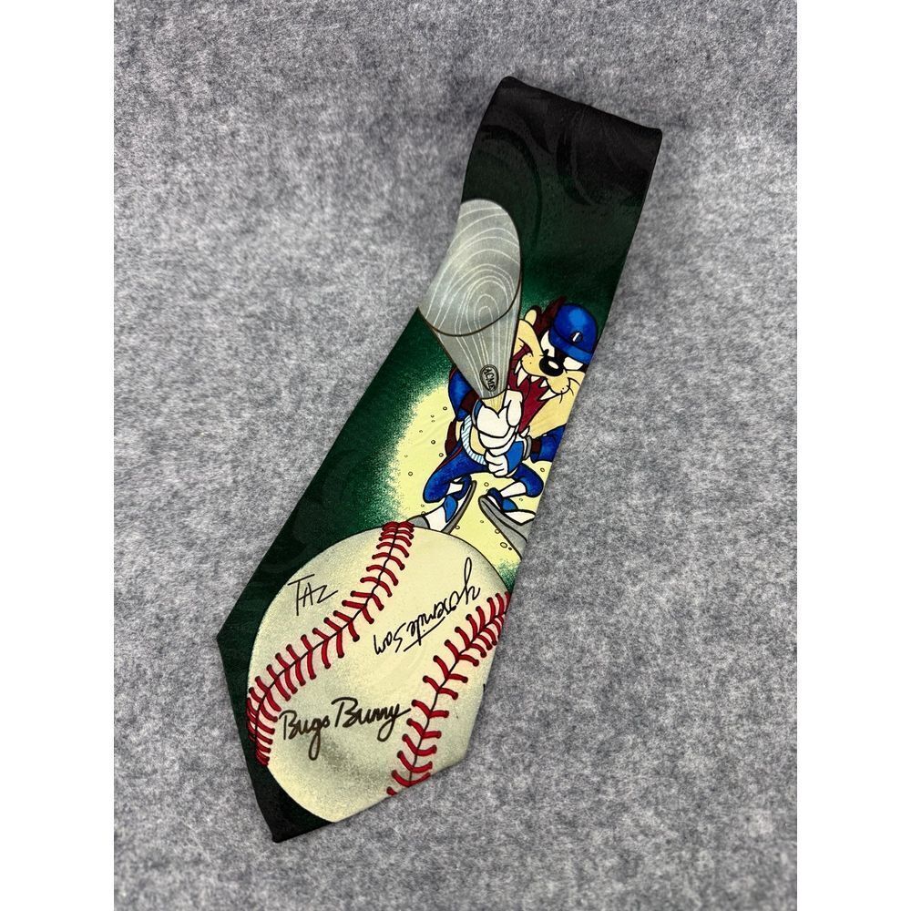 Vintage‎ Looney Tunes Mania Mens Neck Tie Taz Tasmanian Devil 1996 Dressy Work